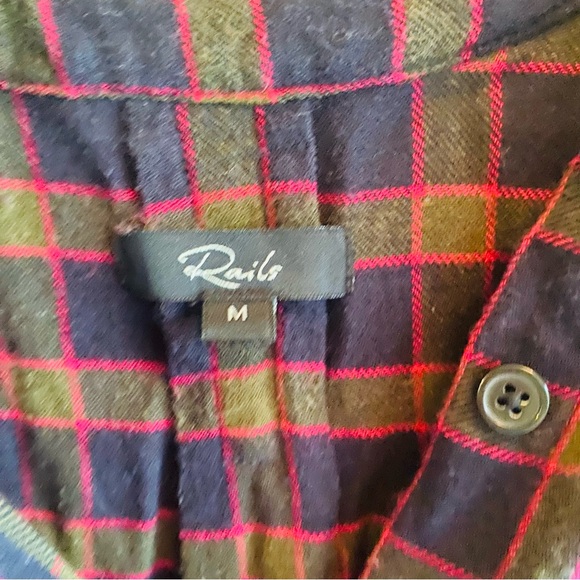 RAILS Andi Plaid Button Down Shirt Medium - Picture 8 of 11